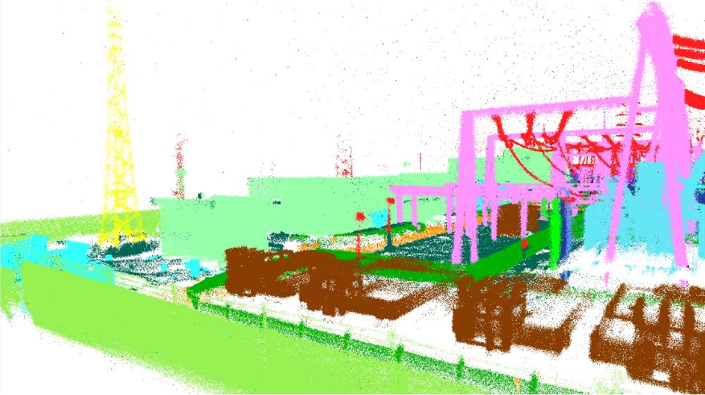 A scene demo of labeled cumulative point clouds in our novel dataset S.MID.